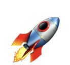 Rocket launching representing FileJoker file hosting service.